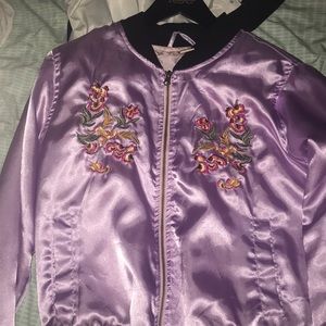 LAVENDER BOMBER JACKET